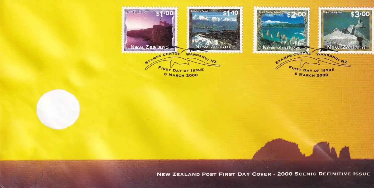 New Zealand 2000 Scenic Definitives. FDC New Zealand 2000 Scenic Definitives. FDC