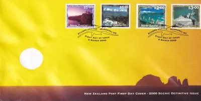 New Zealand 2000 Scenic Definitives. FDC New Zealand 2000 Scenic Definitives. FDC