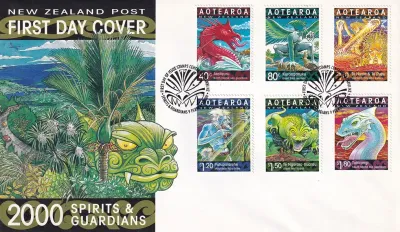 New Zealand 2000 Year of the Dragon - Spirits & Guardians. FDC New Zealand 2000 Year of the Dragon - Spirits & Guardians. FDC