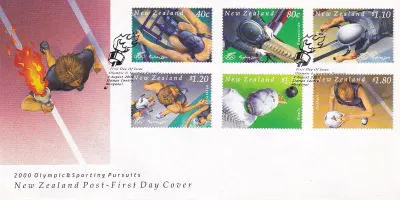 New Zealand 2000 Olympic & Sporting Pursuits. FDC New Zealand 2000 Olympic & Sporting Pursuits. FDC