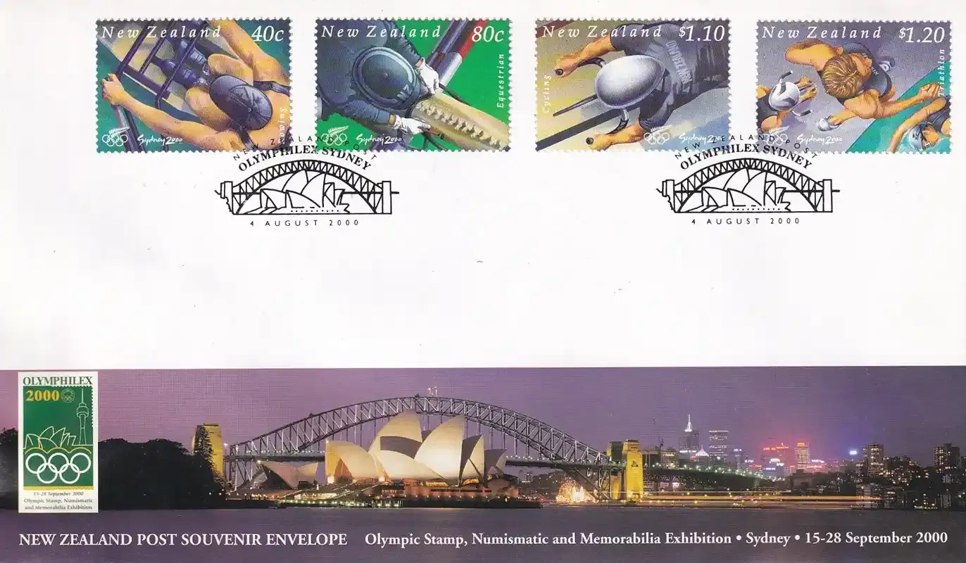 New Zealand 2000 Olymphilex. FDC New Zealand 2000 Olymphilex. FDC