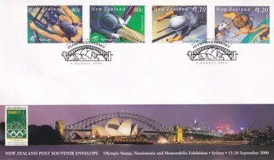 New Zealand 2000 Olymphilex. FDC