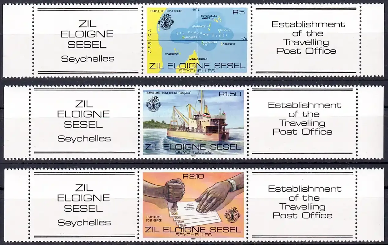 Seychelles (Zil Eloigne Sesel) 1980 Travelling Post Office. MNH(**)