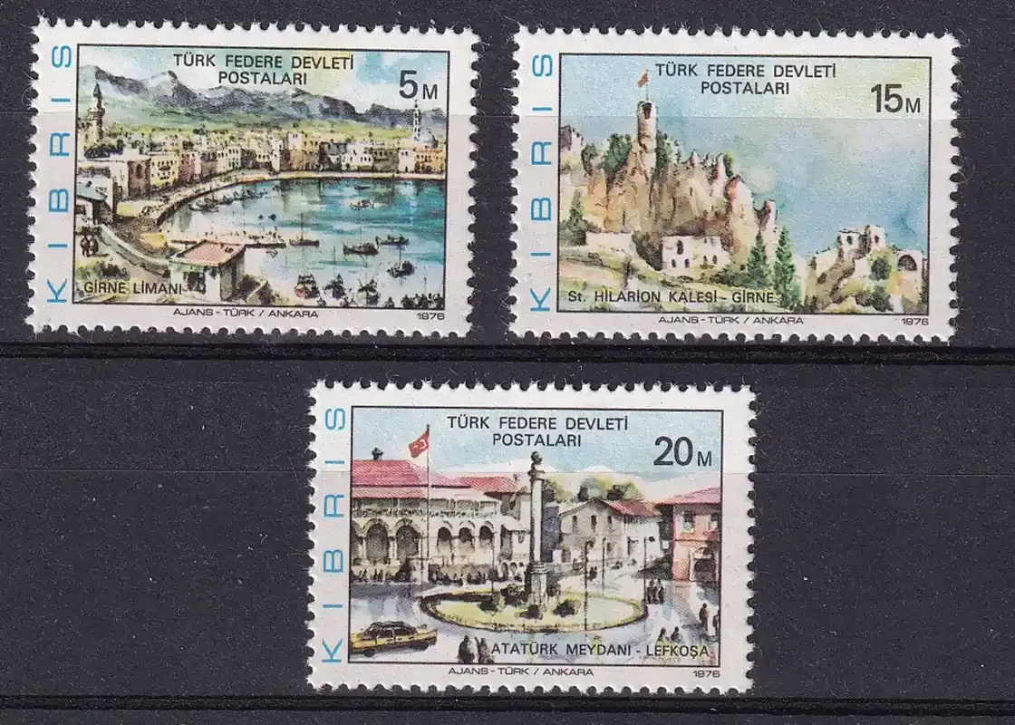 Turkish Cyprus 1976 Tourism, MNH Turkish Cyprus 1976 Tourism, MNH