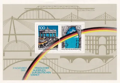 Germany 1990 The 1st Anniversary of the Fall of the Wall (ss/2v). MNH(**)