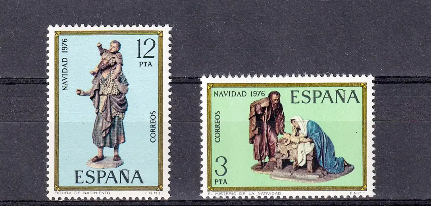 Spain 1976 Christmas (2v)-MNH (**) Spain 1976 Christmas (2v)-MNH (**)