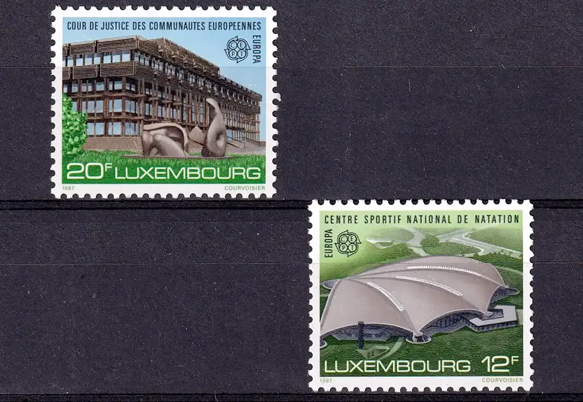 Luxembourg 1987 EUROPA Stamps - Modern Architecture MNH(**) Luxembourg 1987 EUROPA Stamps - Modern Architecture MNH(**)