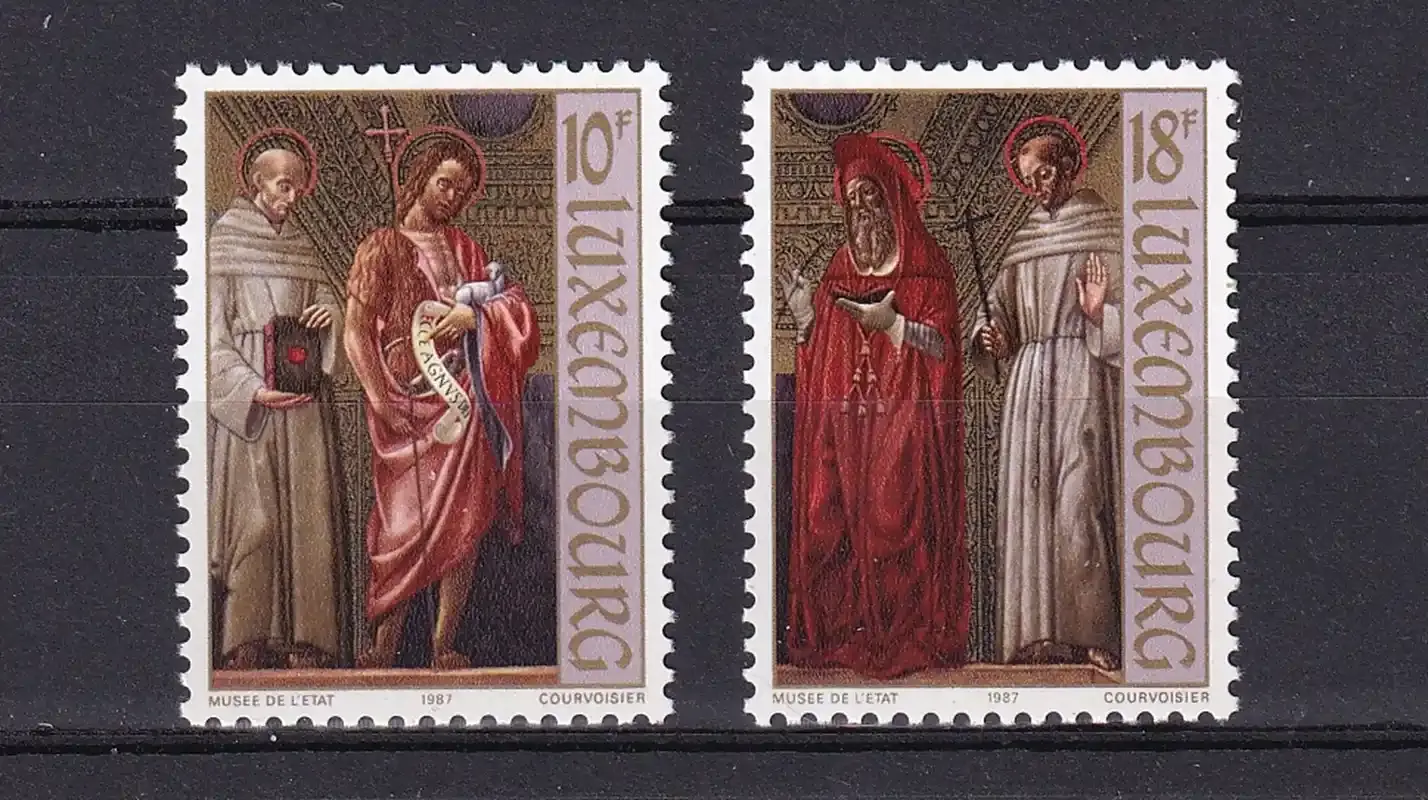 Luxembourg 1987 Paintings on Wood. MNH(**) Luxembourg 1987 Paintings on Wood. MNH(**)