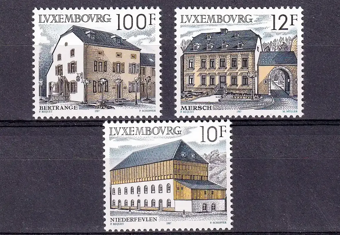 Luxembourg 1987 Rural Architecture MNH(**) Luxembourg 1987 Rural Architecture MNH(**)