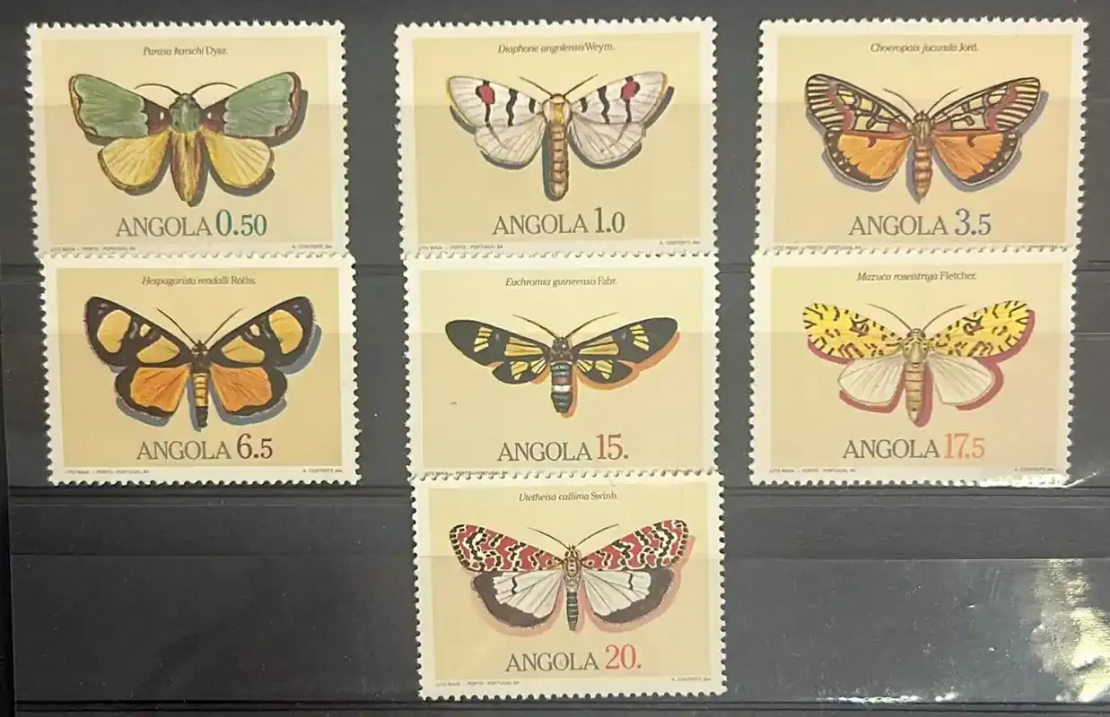 Angola 1984 Moths. MNH
