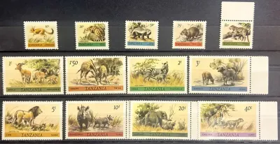 Tanzania 1980 Animals (Missing 3sh). MNH(**) Tanzania 1980 Animals (Missing 3sh). MNH(**)