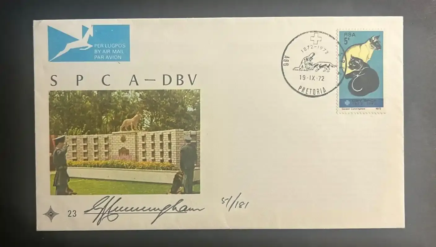 South Africa 1972 SPCA FDC signed South Africa 1972 SPCA FDC signed