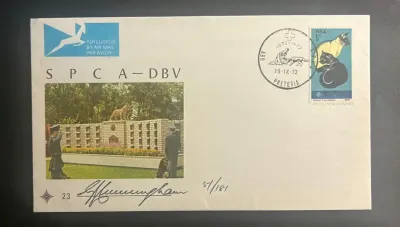 South Africa 1972 SPCA FDC signed South Africa 1972 SPCA FDC signed