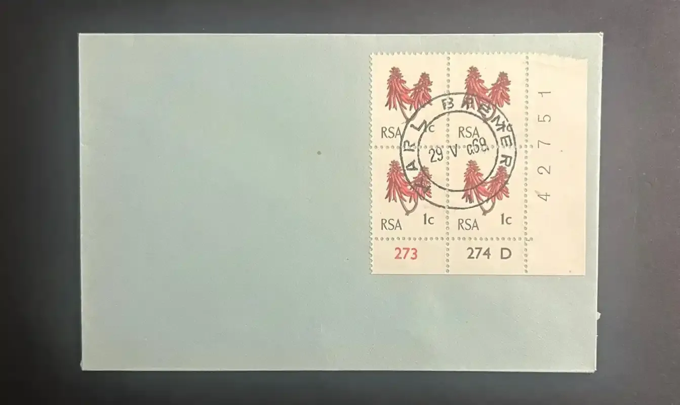 South Africa 1969 Karl Bremer Postal Cancel South Africa 1969 Karl Bremer Postal Cancel