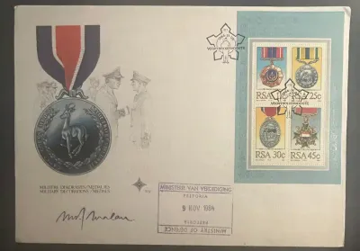 South Africa 1984 SA Defence Force, Signed FDC South Africa 1984 SA Defence Force, Signed FDC