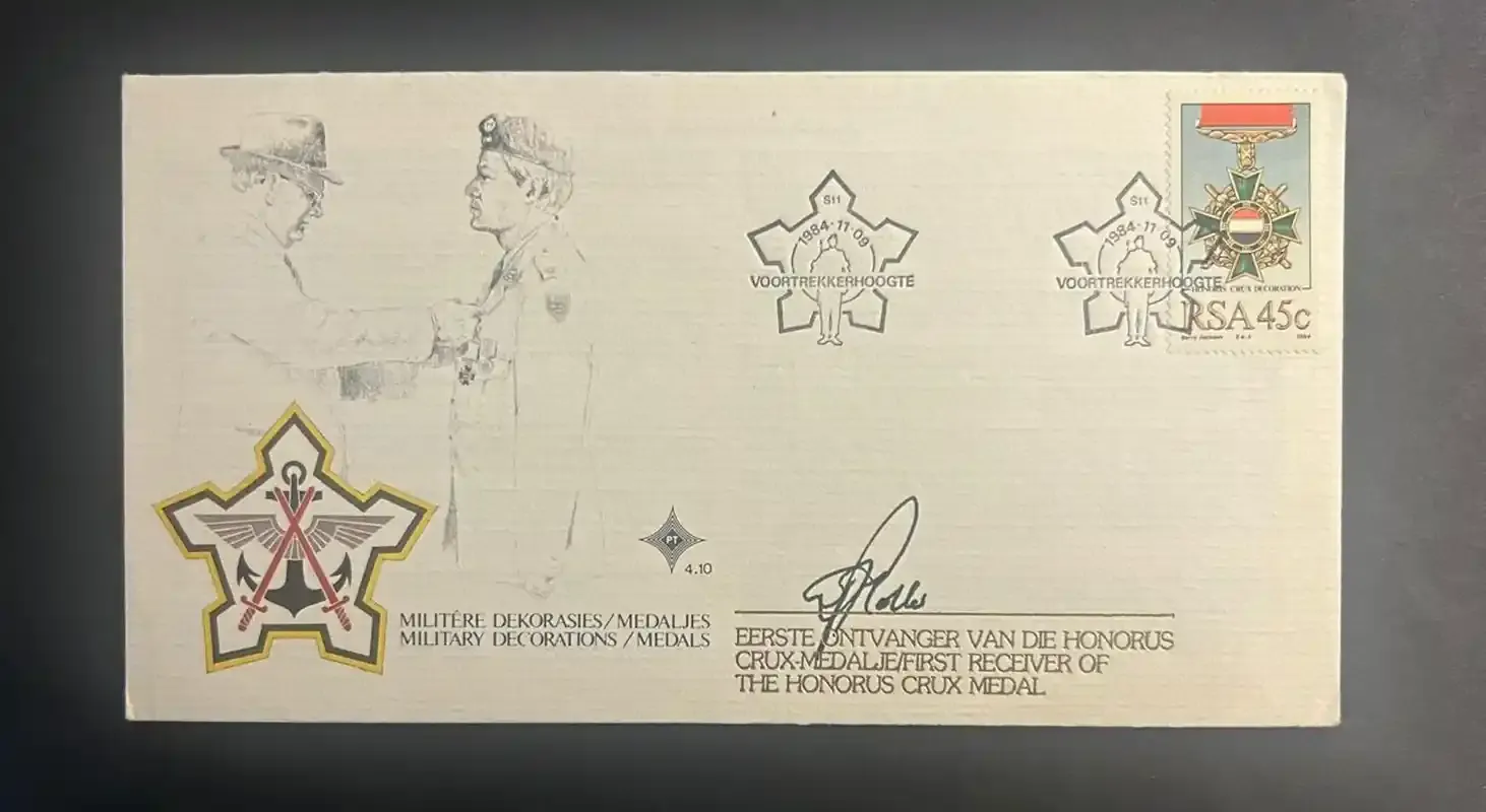 South Africa 1984 Military Medals FDC signed South Africa 1984 Military Medals FDC signed