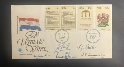 South Africa 1984 New Constitution FDC signed South Africa 1984 New Constitution FDC signed