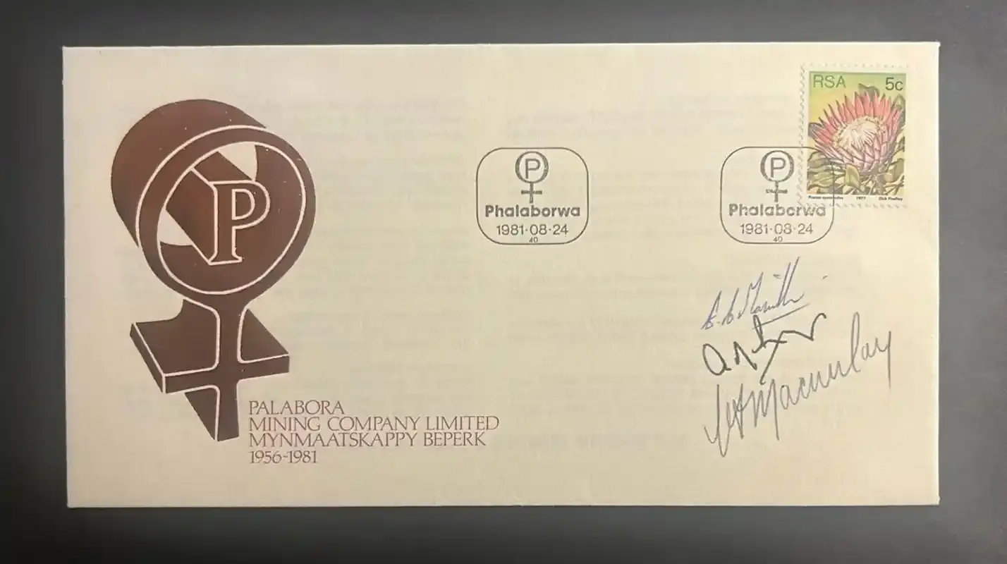 South Africa 1981 Mining FDC signed South Africa 1981 Mining FDC signed