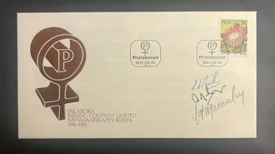 South Africa 1981 Mining FDC signed South Africa 1981 Mining FDC signed
