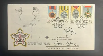 South Africa 1984 Military Medals FDC signed South Africa 1984 Military Medals FDC signed