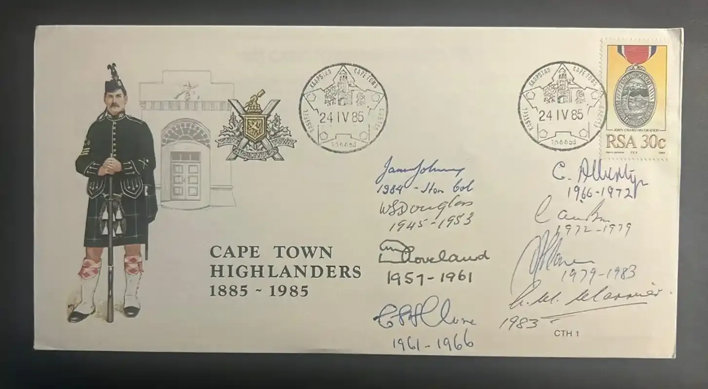 South Africa 1984 Military Medals FDC signed South Africa 1984 Military Medals FDC signed