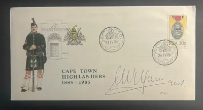 South Africa 1988 Cape Town Highlanders FDC signed South Africa 1988 Cape Town Highlanders FDC signed