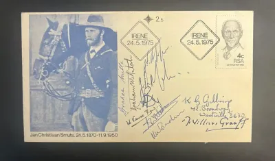 South Africa 1975 Jan Smuts FDC signed South Africa 1975 Jan Smuts FDC signed