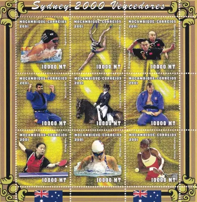Mozambique 2001 Olympic Games - Sydney, Australia (2000) (ss/v9). MNH(**) Mozambique 2001 Olympic Games - Sydney, Australia (2000) (ss/v9). MNH(**)