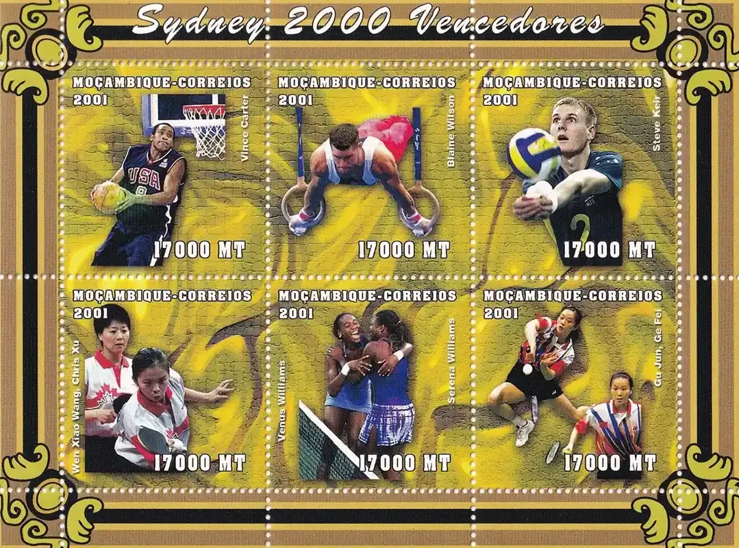 Mozambique 2001 Olympic Games - Sydney, Australia (2000) (ss/v6). MNH(**) Mozambique 2001 Olympic Games - Sydney, Australia (2000) (ss/v6). MNH(**)