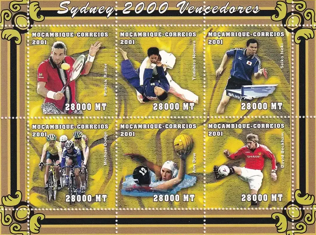 Mozambique 2001 Olympic Games - Sydney, Australia (2000) (ss/v6). MNH(**) Mozambique 2001 Olympic Games - Sydney, Australia (2000) (ss/v6). MNH(**)
