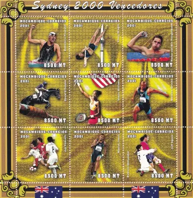 Mozambique 2001 Olympic Games - Sydney, Australia (2000) (ss/v9). MNH(**) Mozambique 2001 Olympic Games - Sydney, Australia (2000) (ss/v9). MNH(**)