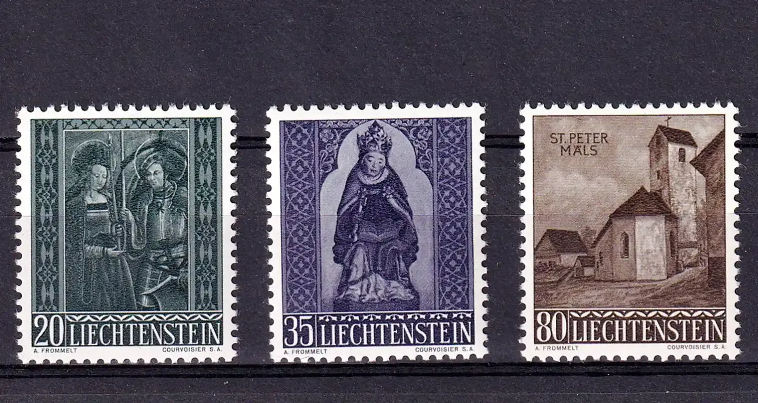 Liechtenstein 1958 Christmas (3v). MNH(**) Liechtenstein 1958 Christmas (3v). MNH(**)