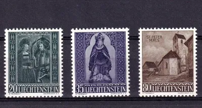 Liechtenstein 1958 Christmas (3v). MNH(**) Liechtenstein 1958 Christmas (3v). MNH(**)