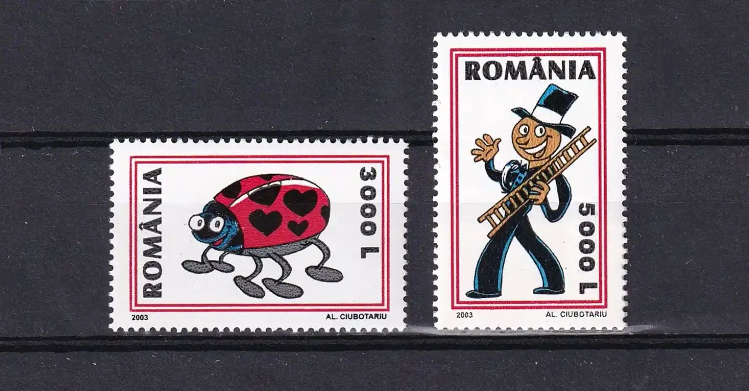 Romania 2003 Greeting Stamps - Valentine`s Day. (2v) MNH(**) Romania 2003 Greeting Stamps - Valentine`s Day. (2v) MNH(**)