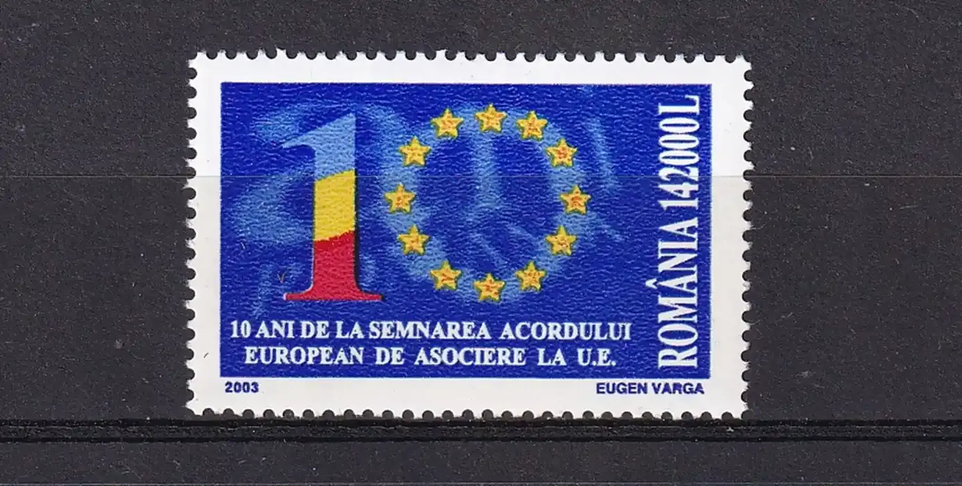 Romania 2003 The 10th Anniv of Admission to the European Union. (1v) MNH(**) Romania 2003 The 10th Anniv of Admission to the European Union. (1v) MNH(**)