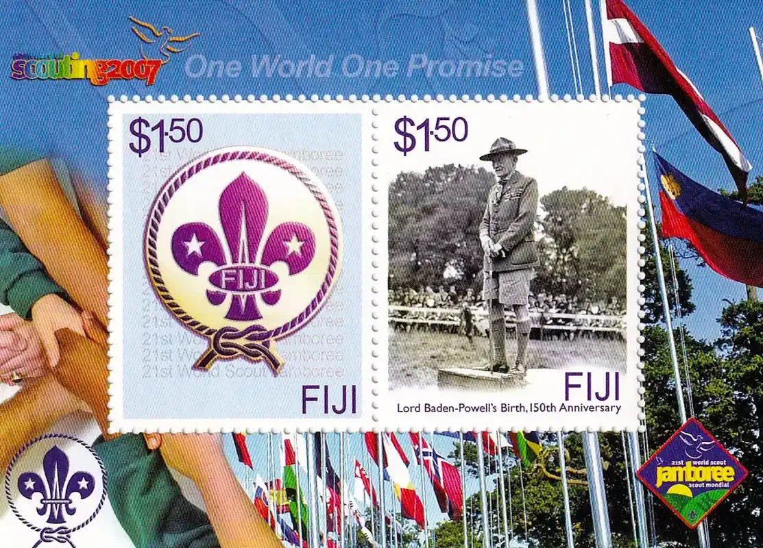 Fiji 2007 The 100th Anniv of Scouting in Fiji. (ss/1v) MNH(**) Fiji 2007 The 100th Anniv of Scouting in Fiji. (ss/1v) MNH(**)