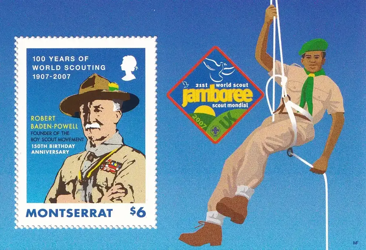 Montserrat 2007 The 100th Anniv of World Scouting. (ss/1v). MNH(**) Montserrat 2007 The 100th Anniv of World Scouting. (ss/1v). MNH(**)