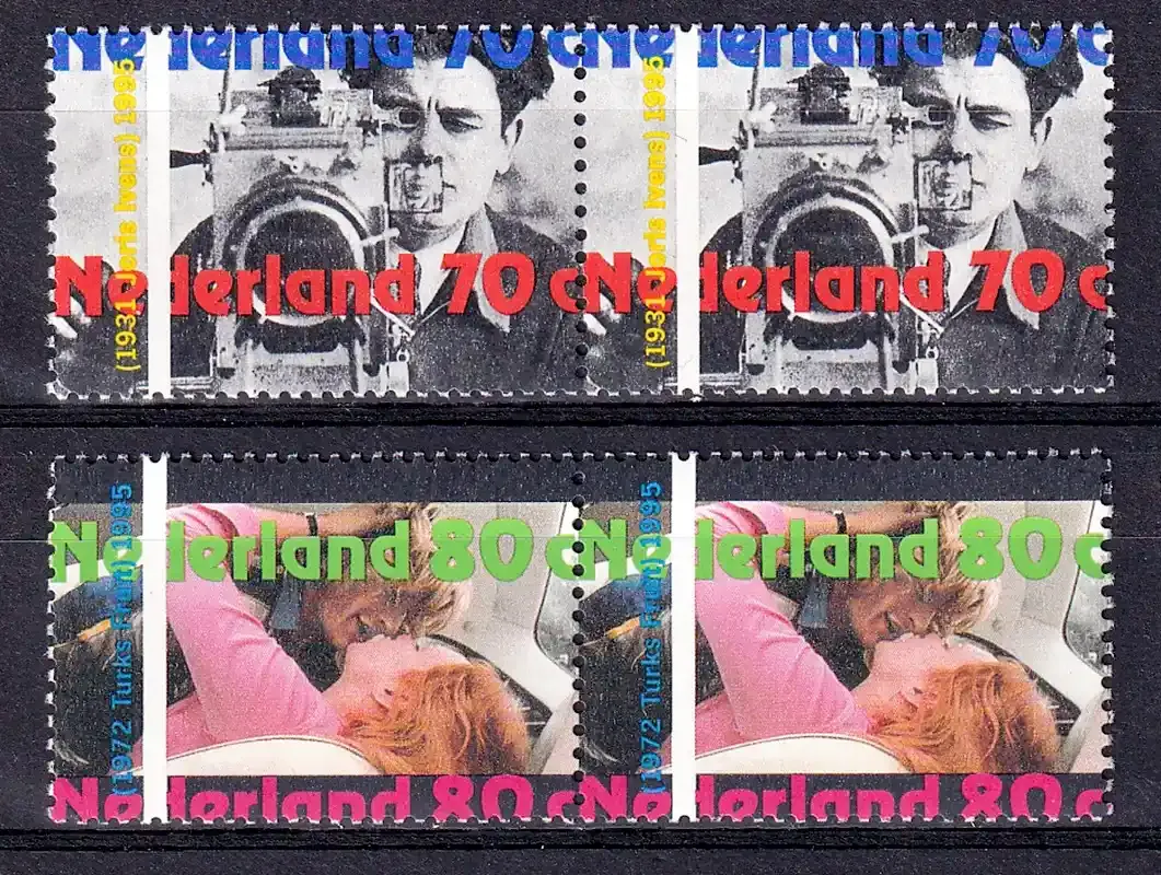 Netherlands 1995 Movies Throughout 100 Years. MNH(**) Netherlands 1995 Movies Throughout 100 Years. MNH(**)
