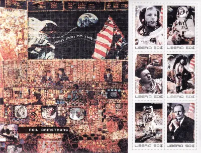 Liberia 1999 The 30th Anniversary of the First Manned Moon Landing (ss/9v)-MNH (**) Liberia 1999 The 30th Anniversary of the First Manned Moon Landing (ss/9v)-MNH (**)