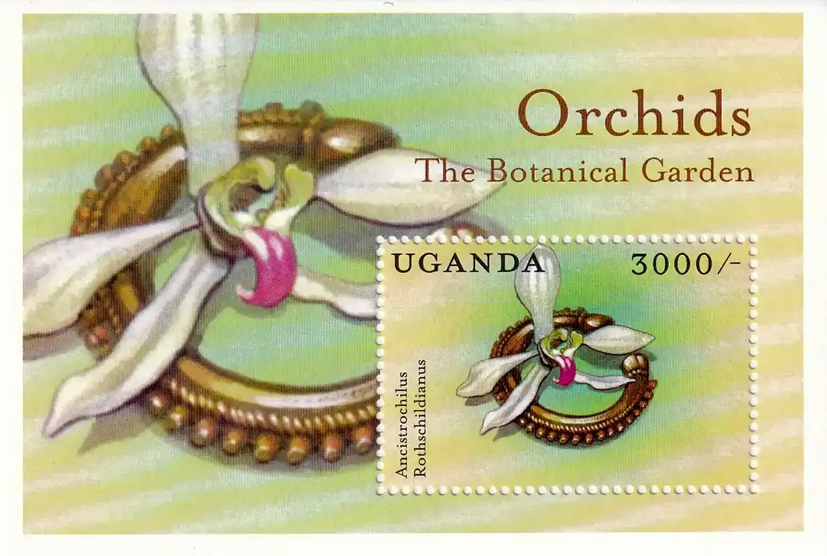 Uganda 2000 Orchids, (SS/v1) MNH(**) Uganda 2000 Orchids, (SS/v1) MNH(**)