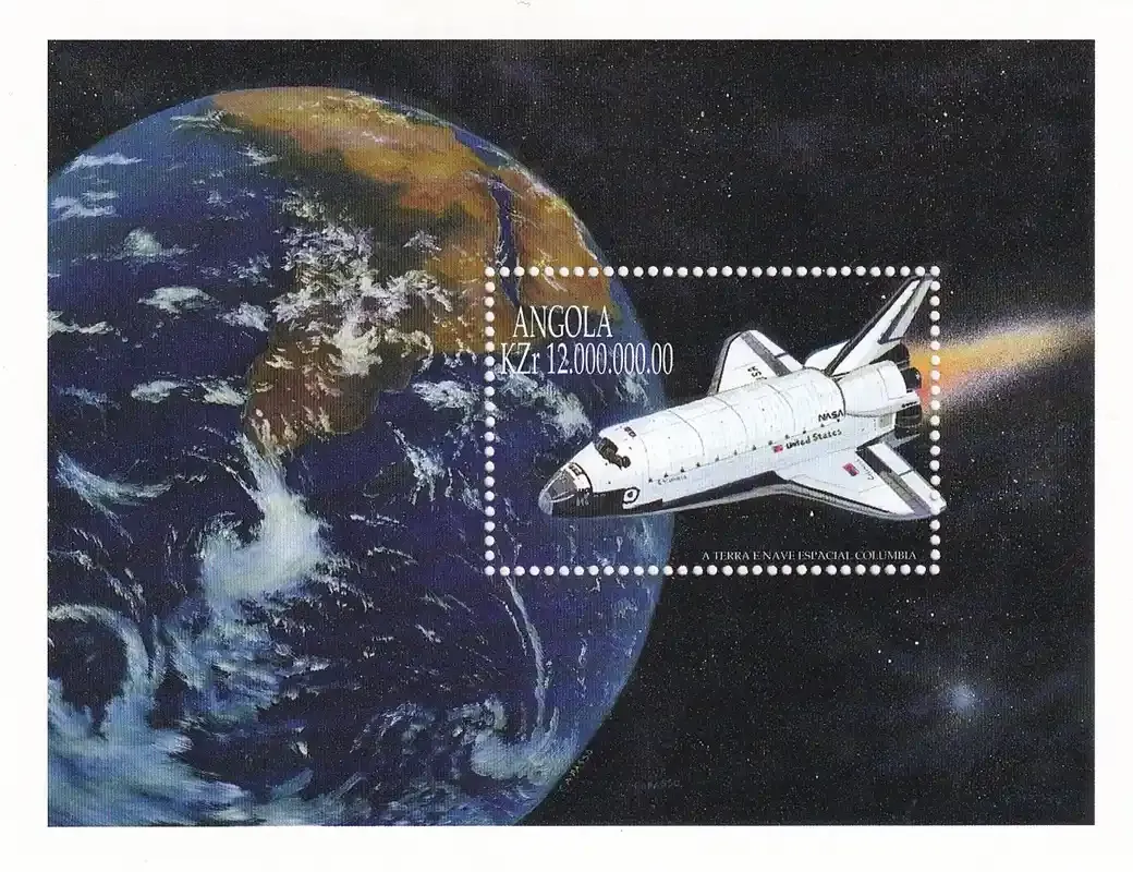 Angola 1999 The 30th Anniversary of the First Manned Moon Landing. (ss/1v). MNH(**)