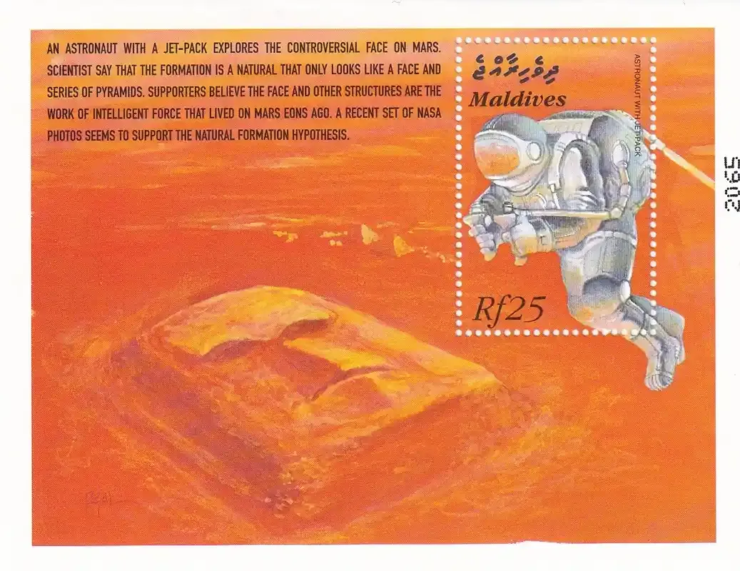 Maldives 2000 Future Colonization of Mars (ss/1v). MNH(**)