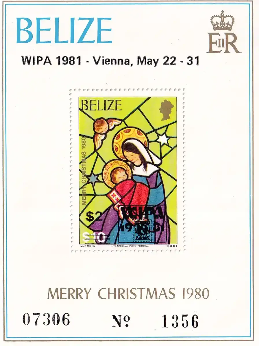 Belize 1981 International Stamp Exhibition "WIPA" - Vienna, Austria. MNH (**) Belize 1981 International Stamp Exhibition "WIPA" - Vienna, Austria. MNH (**)