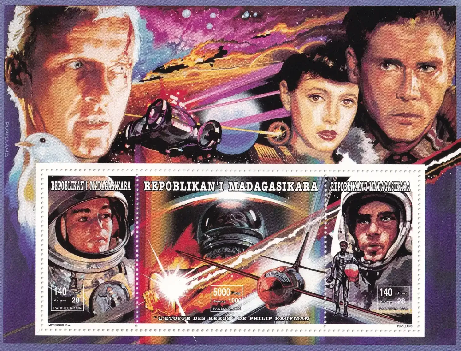 Madagascar 1994 The 100th Anniv of Cinema. (ss/1v)-MNH(**) Madagascar 1994 The 100th Anniv of Cinema. (ss/1v)-MNH(**)