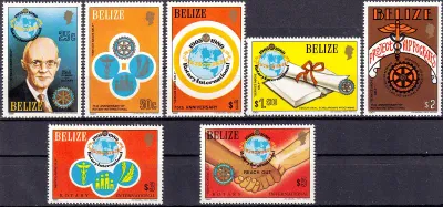 Belize 1981 The 75th Anniv of Rotary International (7v). MNH (**) Belize 1981 The 75th Anniv of Rotary International (7v). MNH (**)