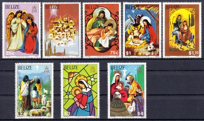 Belize 1980 Merry Christmas (8v). MNH (**) Belize 1980 Merry Christmas (8v). MNH (**)