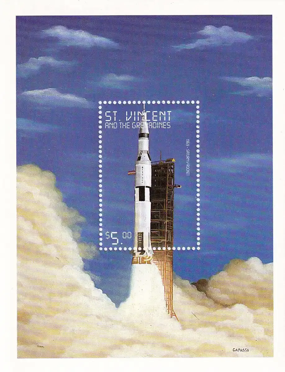 St. Vincent And The Grenadines 1999 History of Space Exploration. (ss/1v)-MNH(**) St. Vincent And The Grenadines 1999 History of Space Exploration. (ss/1v)-MNH(**)