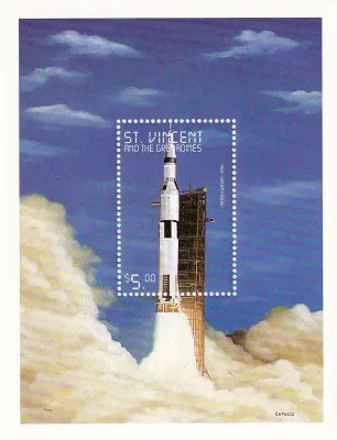 St. Vincent And The Grenadines 1999 History of Space Exploration. (ss/1v)-MNH(**)