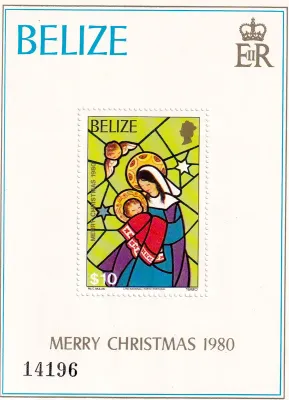 Belize 1980 Merry Christmas (ss/1v). MNH (**) Belize 1980 Merry Christmas (ss/1v). MNH (**)