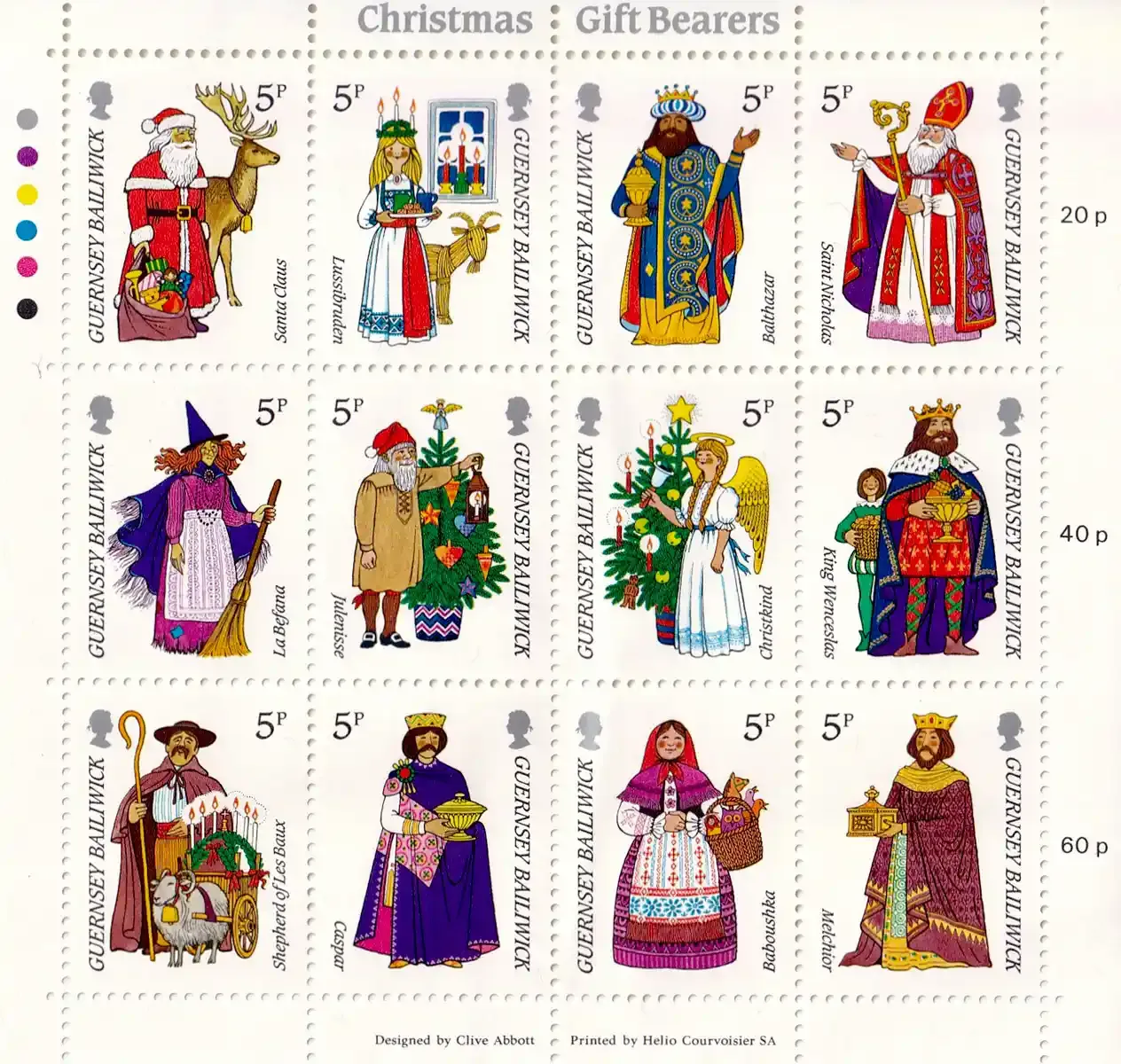 Guernsey 1985 Christmas Gift Bearers (ss/12v). MNH(**) Guernsey 1985 Christmas Gift Bearers (ss/12v). MNH(**)